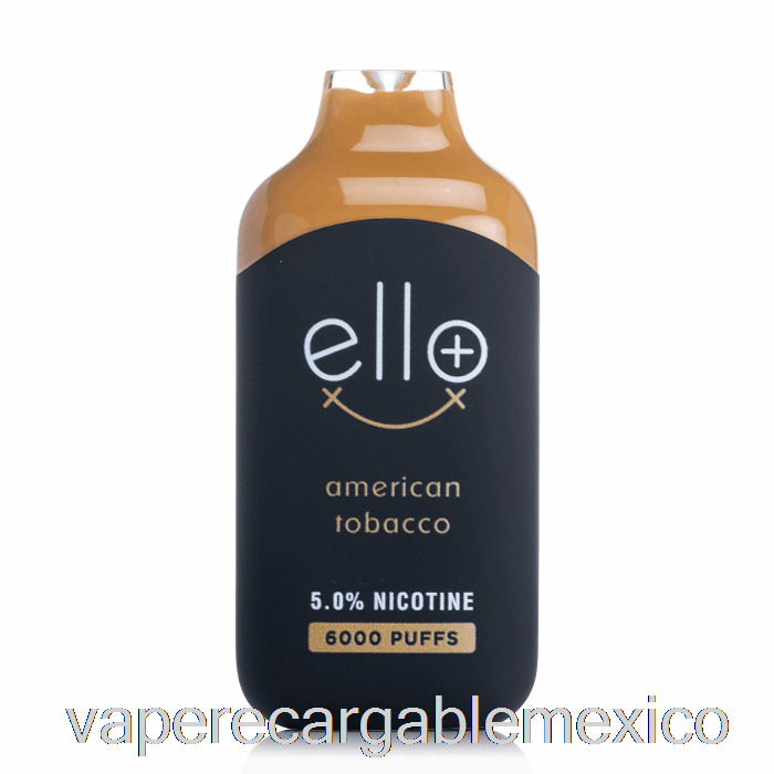 Vape Recargable Blvk Ello Plus 6000 Tabaco Americano Desechable